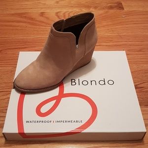 Blondo Norwalk Suede Leather Wedge Bootie